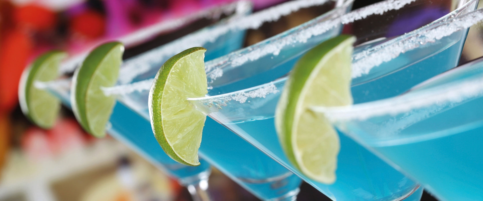 Schwimming Pool Cocktails, Glasbild Panorama