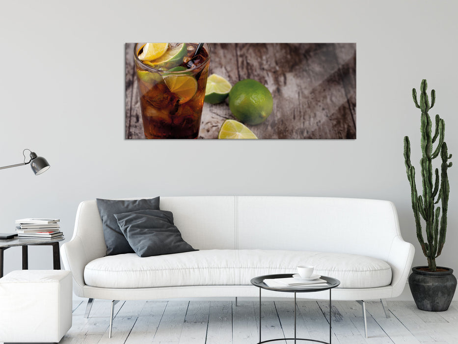 Cuba Libre Original, Glasbild Panorama