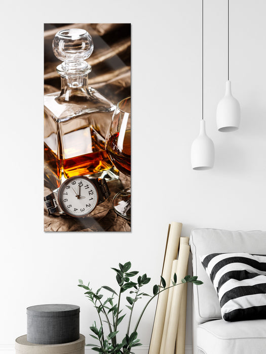 Man Things Whiskey, Glasbild Panorama