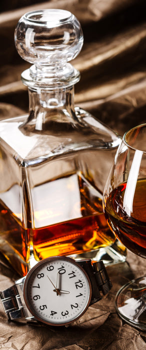 Man Things Whiskey, Glasbild Panorama