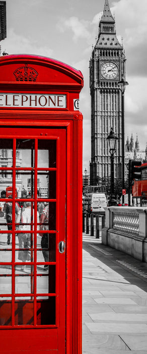 Telefonzelle London, Glasbild Panorama