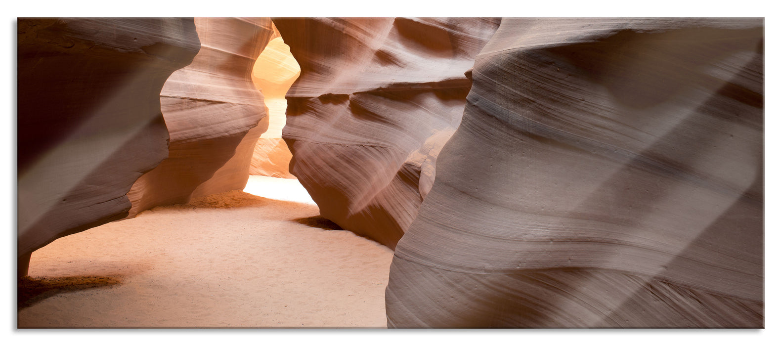 Pixxprint Antelope Canyon Arizona, Glasbild Panorama