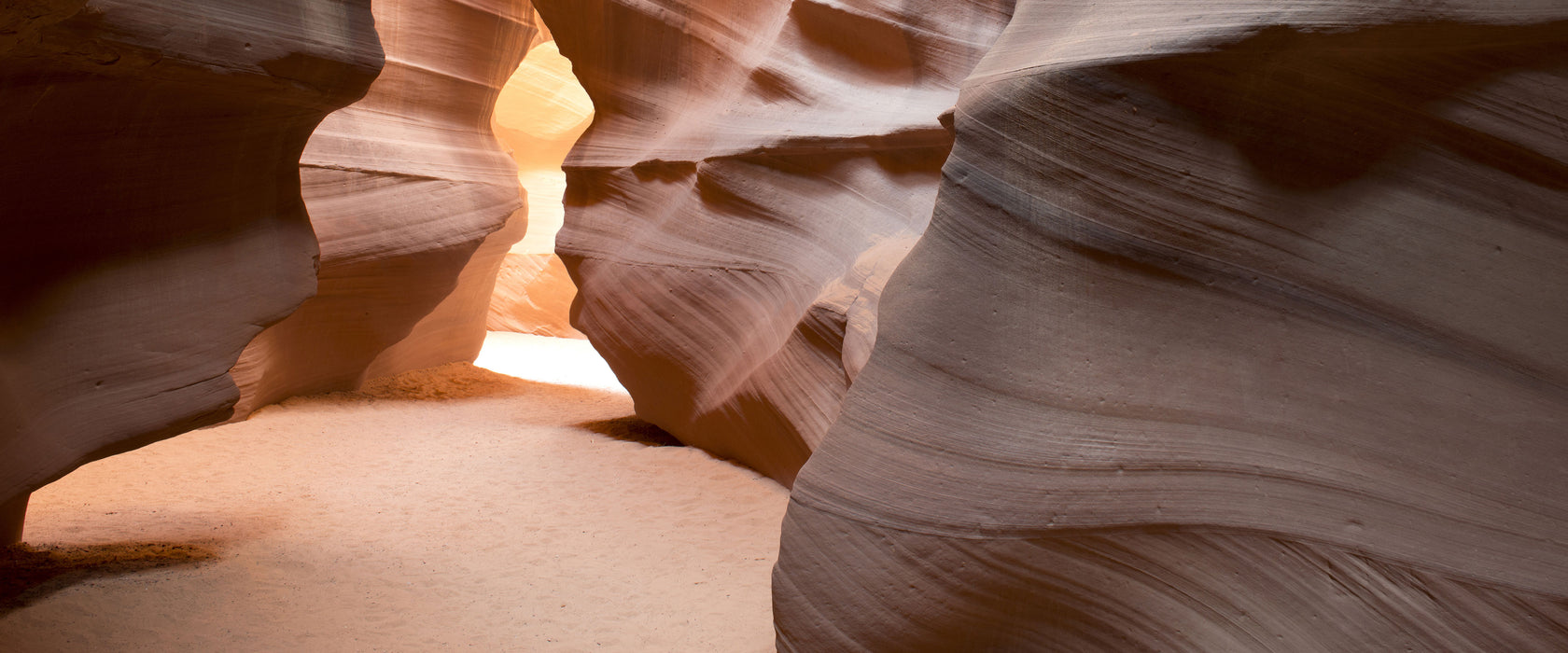 Antelope Canyon Arizona, Glasbild Panorama