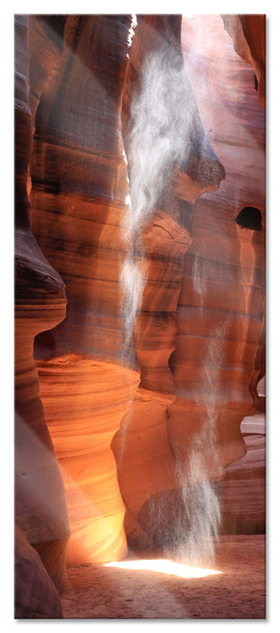 Pixxprint Sand Antelope Canyon, Glasbild Panorama