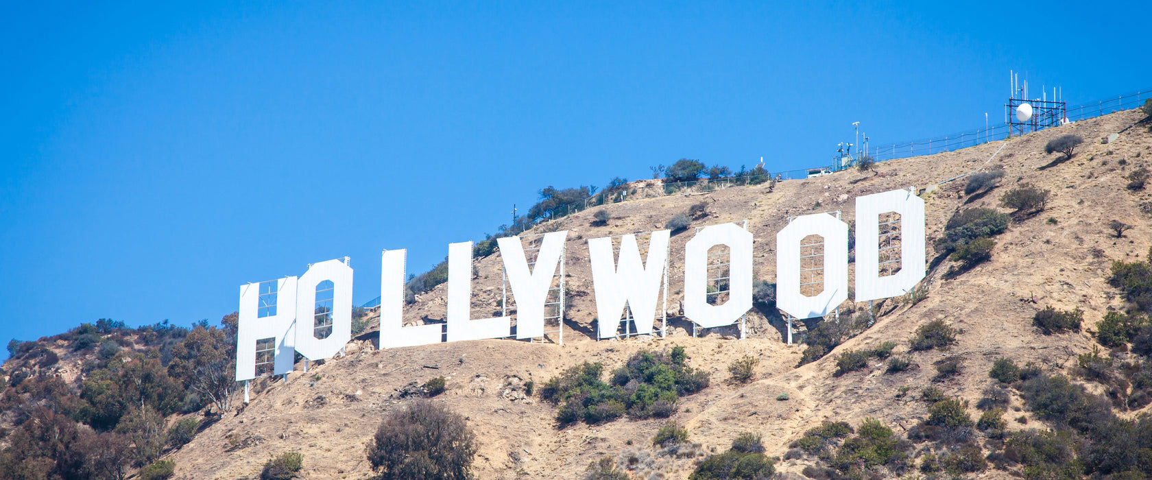 Hollywood Wahrzeichen, Glasbild Panorama