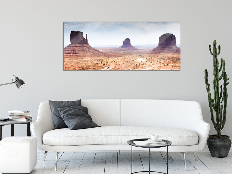 Monument Valley, Glasbild Panorama