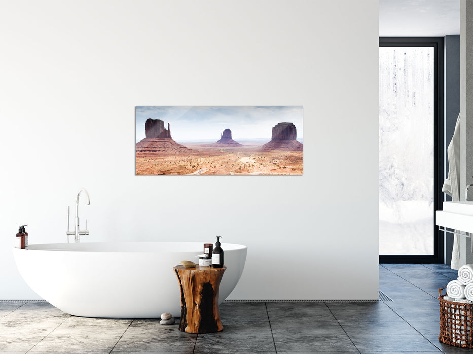 Monument Valley, Glasbild Panorama