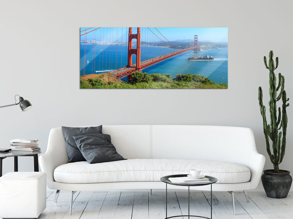 Golden Gate Bridge, Glasbild Panorama