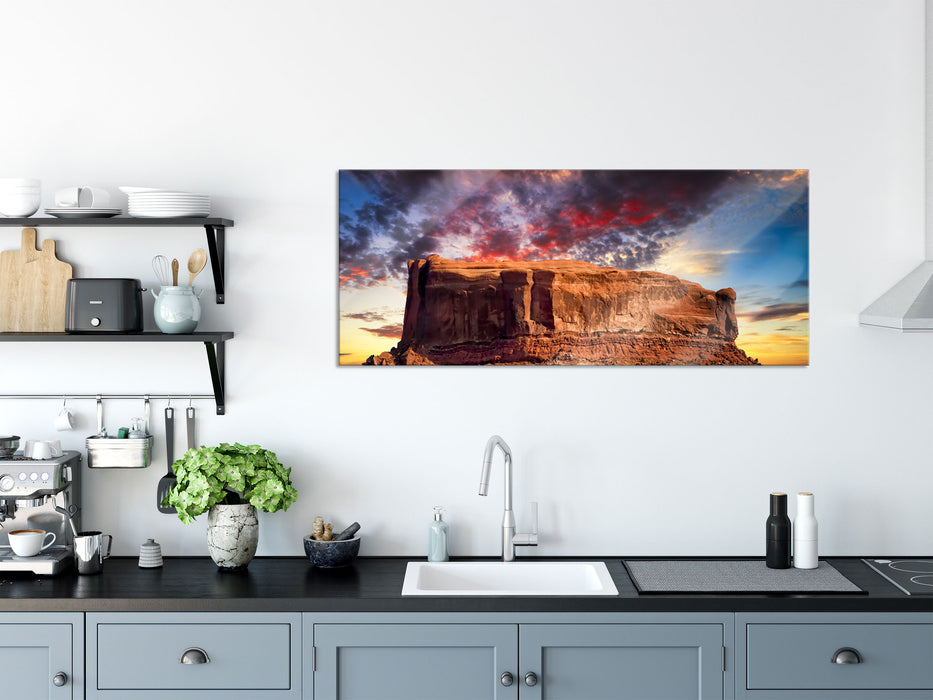 Monument Valley, Glasbild Panorama