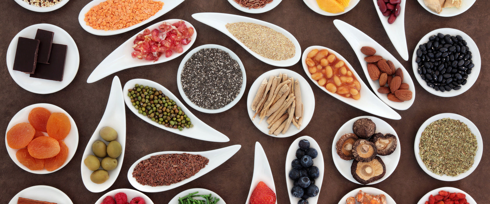 Gewürze, Glasbild Panorama