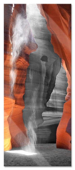 Pixxprint prächtiger Antelope Canyon, Glasbild Panorama