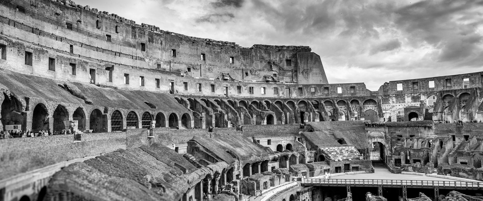 Kolosseum in Rom, Glasbild Panorama