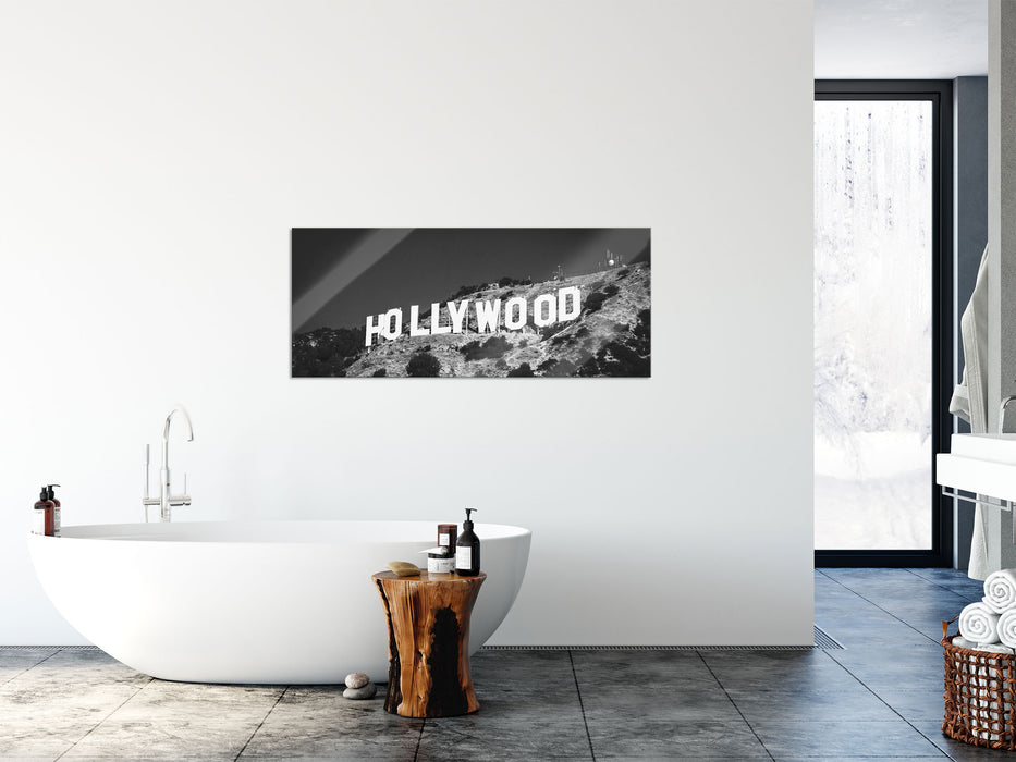 Wahrzeichen von Hollywood, Glasbild Panorama