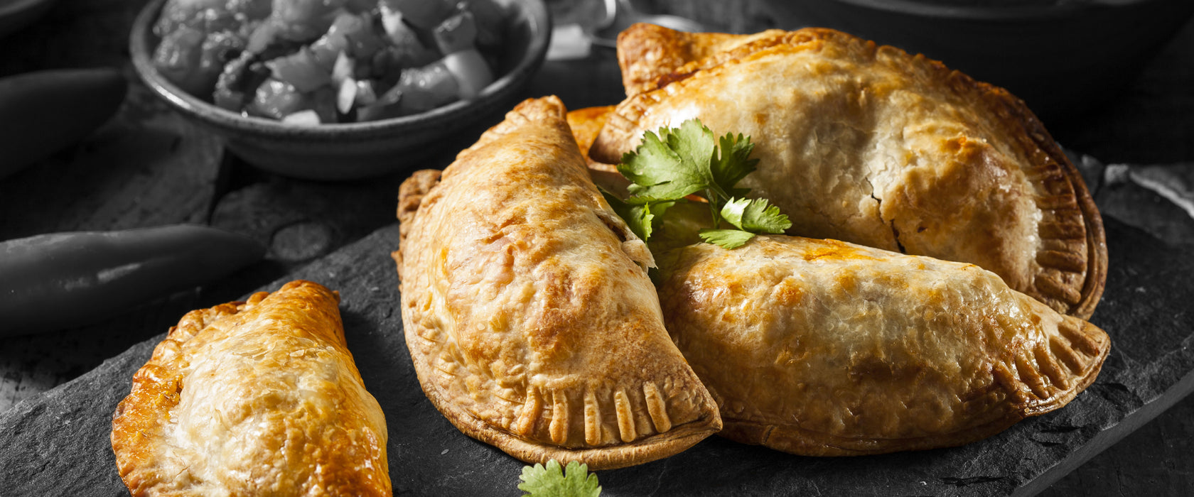 Frische Tortellini, Glasbild Panorama