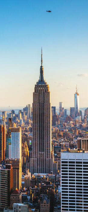 Empire State Building in New York, Glasbild Panorama