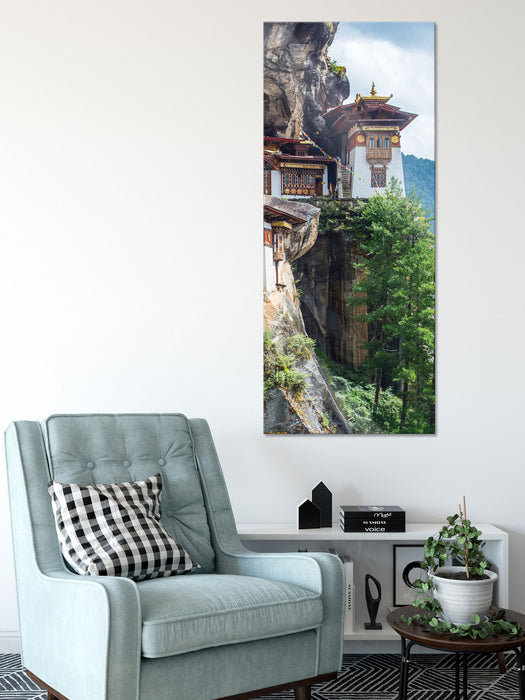 Buddha Tempel in China, Glasbild Panorama