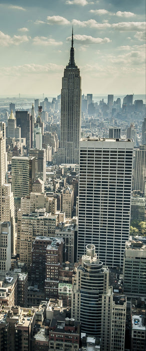 New York bei Tag, Glasbild Panorama