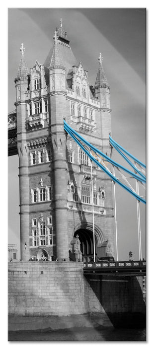 Pixxprint Tower Bridge in London, Glasbild Panorama