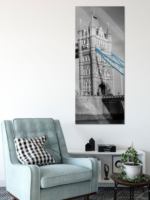 Tower Bridge in London, Glasbild Panorama