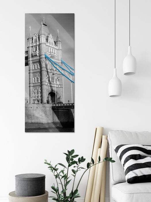 Tower Bridge in London, Glasbild Panorama