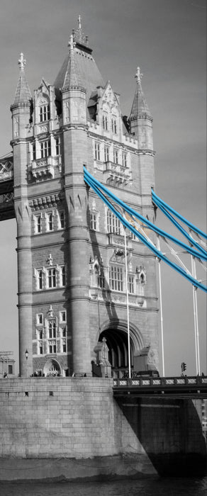 Tower Bridge in London, Glasbild Panorama