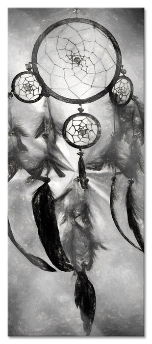 Pixxprint Indianischer Traumfänger Kunst, Glasbild Panorama