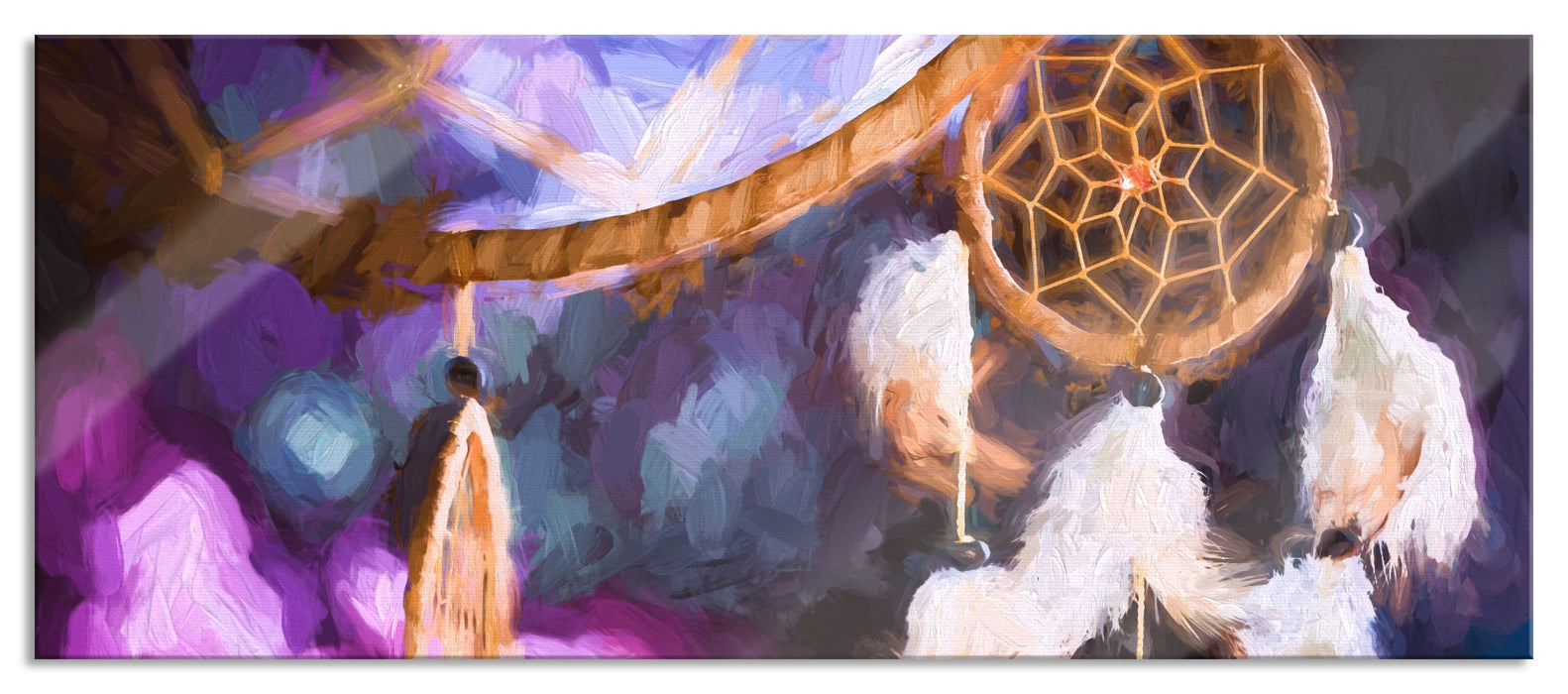 Pixxprint Traumfänger, Glasbild Panorama