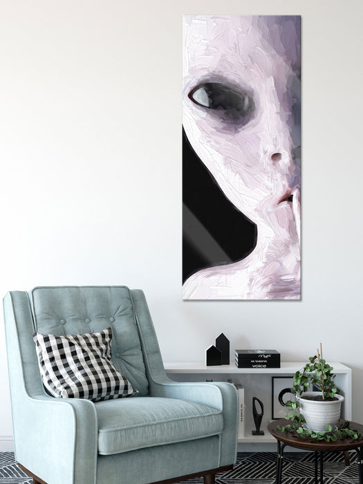 Alien - nicht reden Kunst, Glasbild Panorama