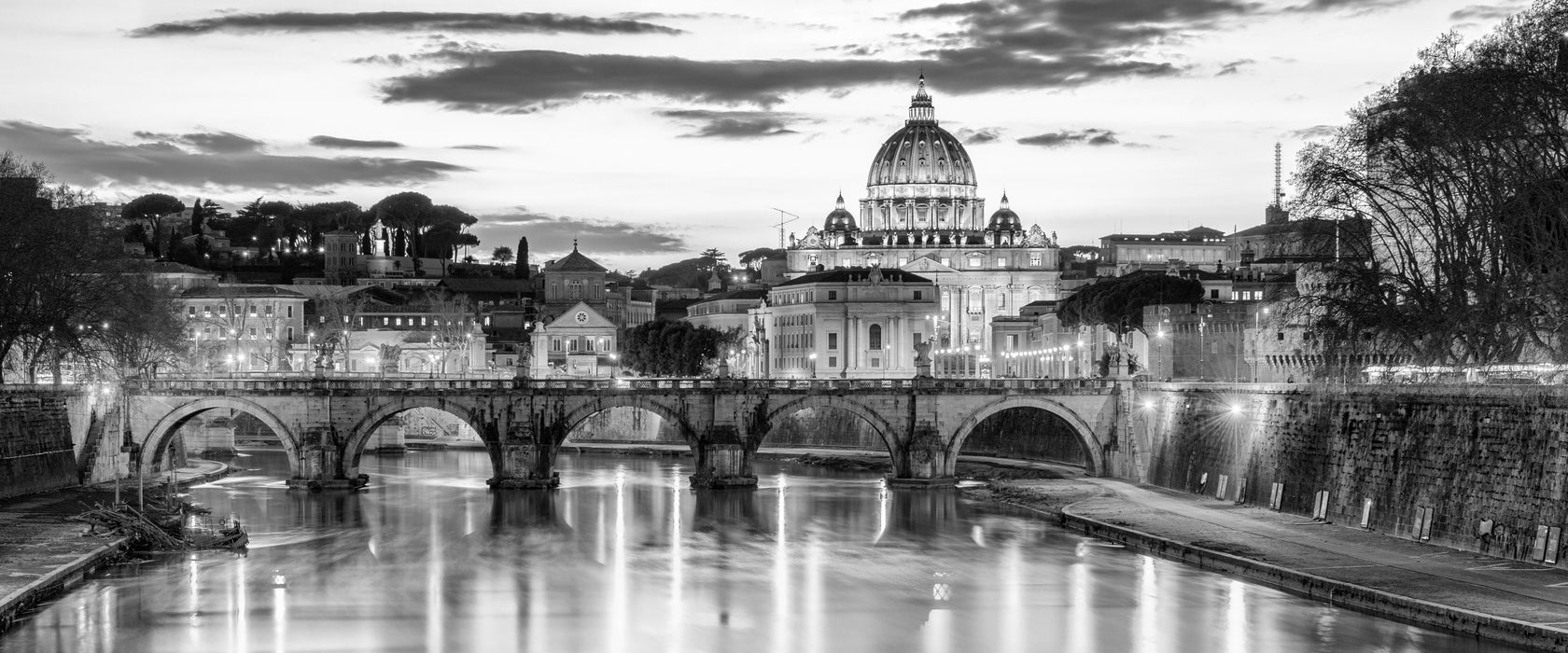 der Basilika St. Peter in Rom, Glasbild Panorama