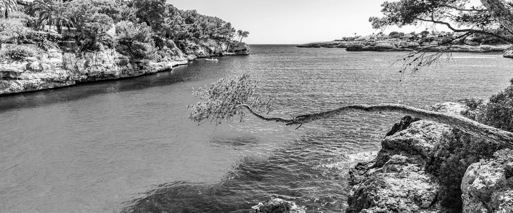 Mallorca Bay Cove, Glasbild Panorama