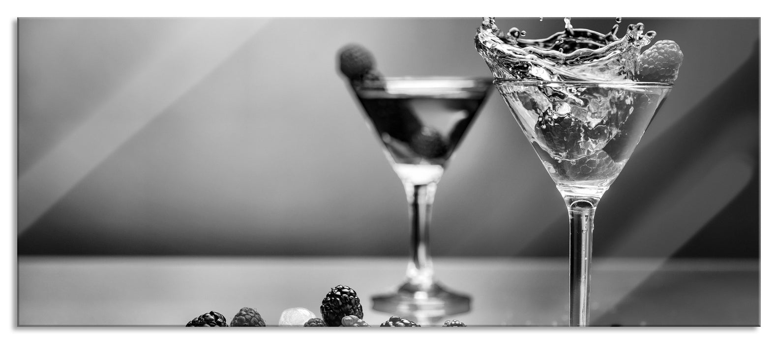 Pixxprint Coole Cocktails, Glasbild Panorama