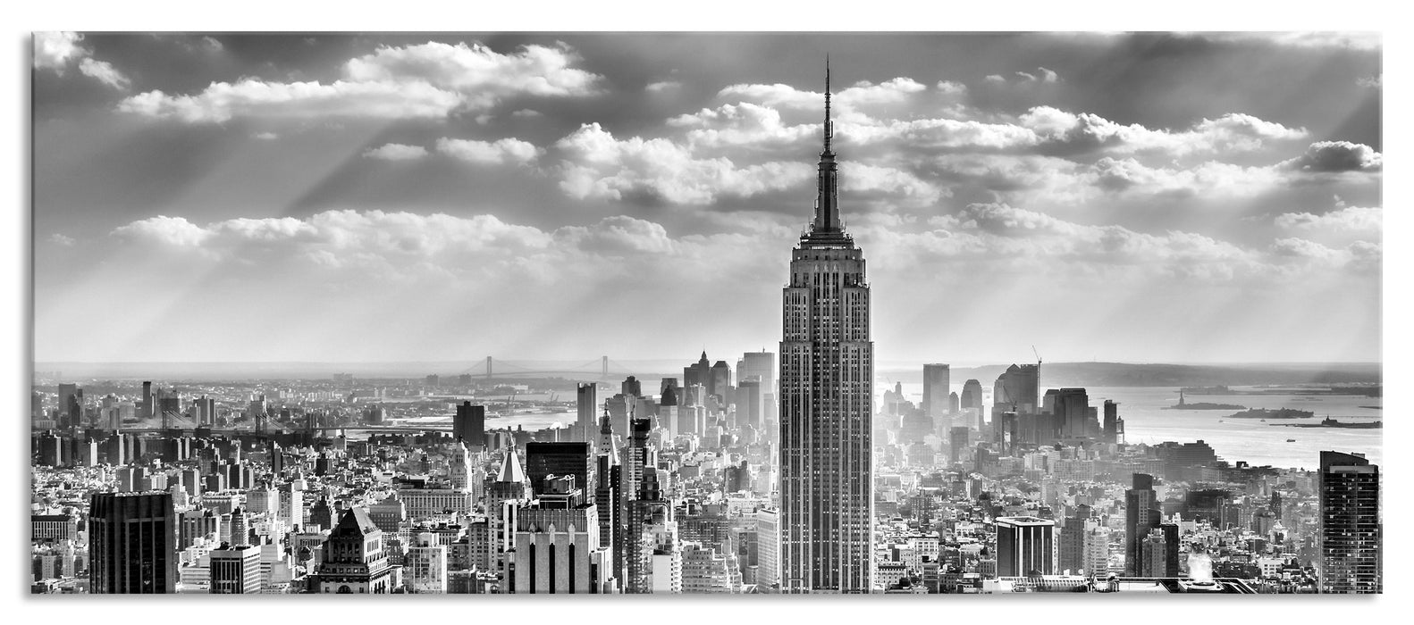 Pixxprint New York, Manhattan, Glasbild Panorama