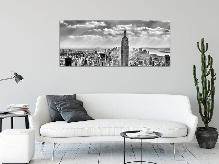 New York, Manhattan, Glasbild Panorama