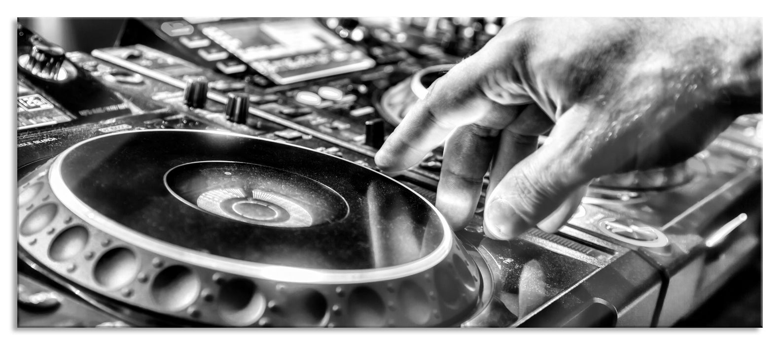 DJ Plattenteller, Cool Music, Glasbild Panorama