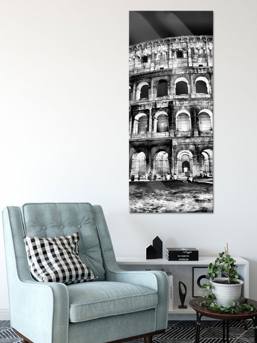 Colosseum in Rom Italien Italy, Glasbild Panorama