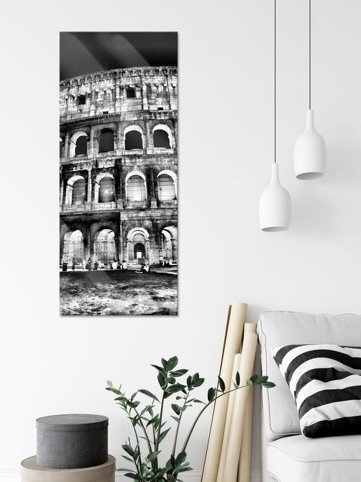 Colosseum in Rom Italien Italy, Glasbild Panorama