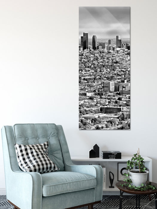 Los Angeles City Skyline, Glasbild Panorama