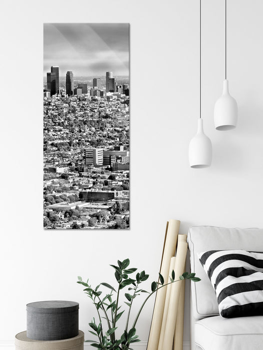 Los Angeles City Skyline, Glasbild Panorama