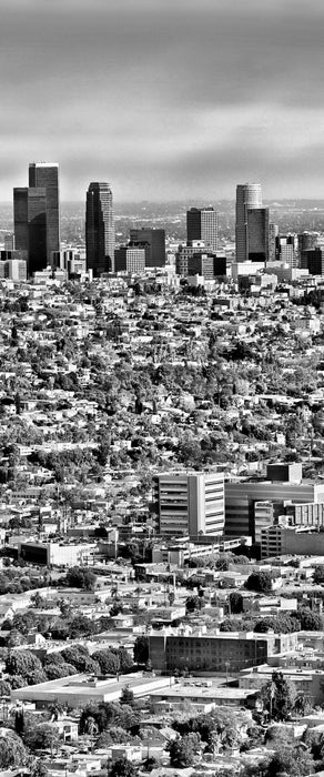 Los Angeles City Skyline, Glasbild Panorama