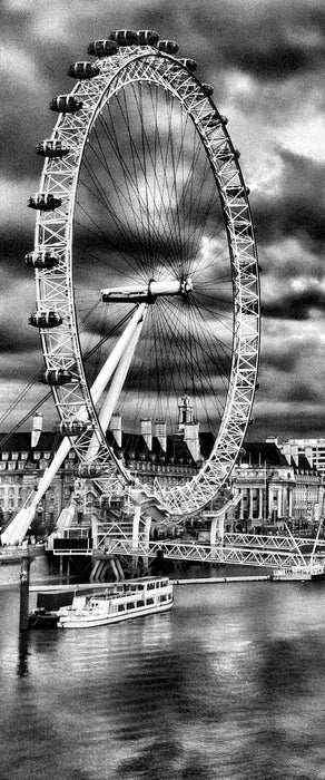 Riesenrad, London Eye, Glasbild Panorama