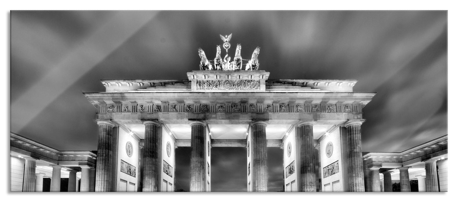 Pixxprint Brandenburger Tor, Glasbild Panorama