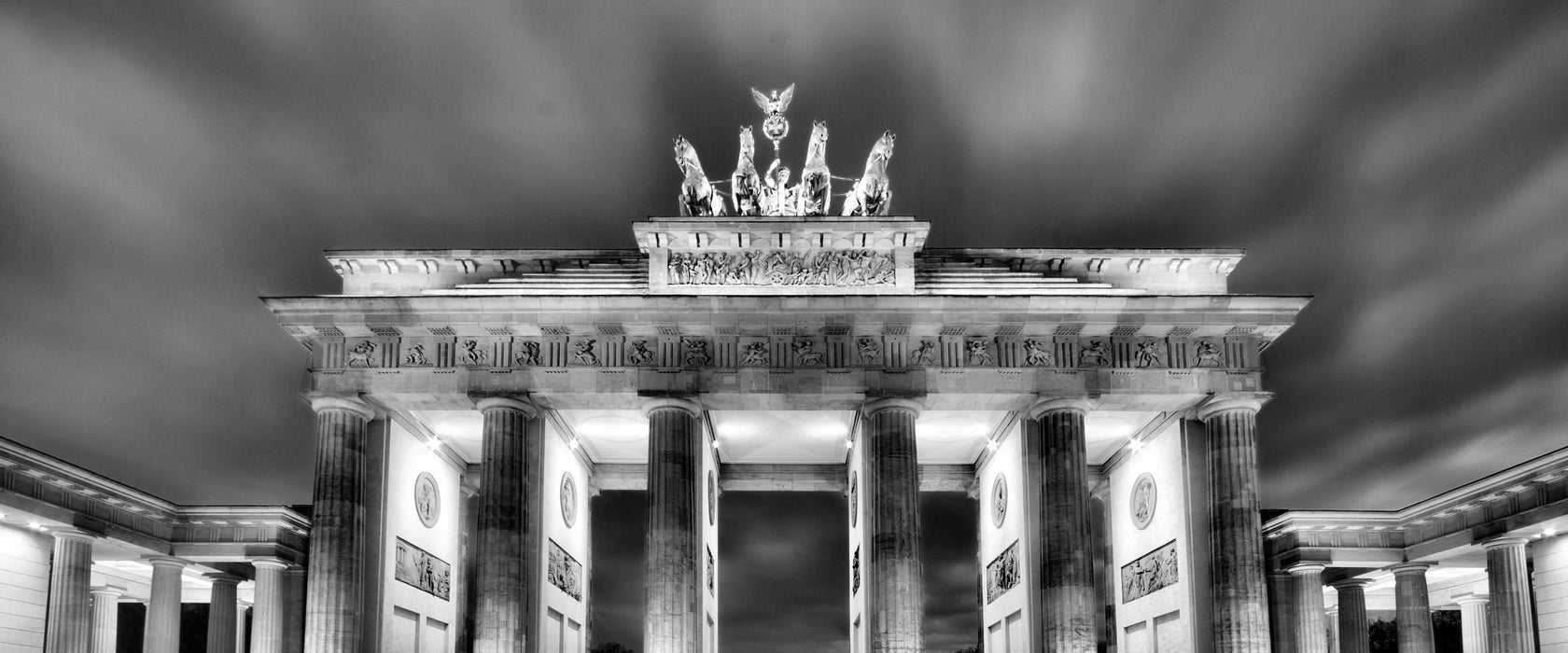 Brandenburger Tor, Glasbild Panorama