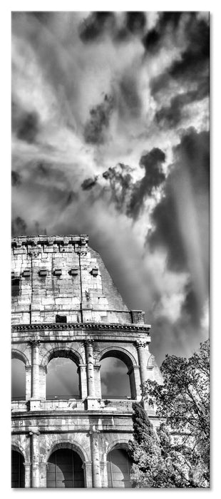 Pixxprint klassisches Colloseum in Rom, Glasbild Panorama