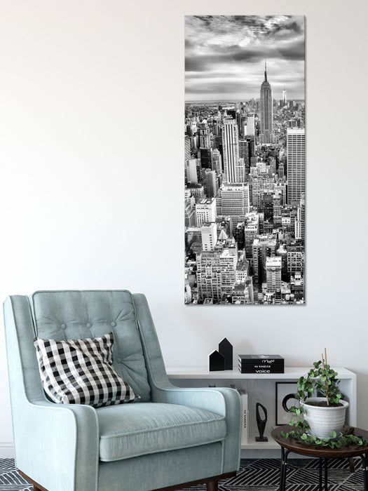 Skyline von New York, Glasbild Panorama