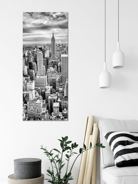 Skyline von New York, Glasbild Panorama