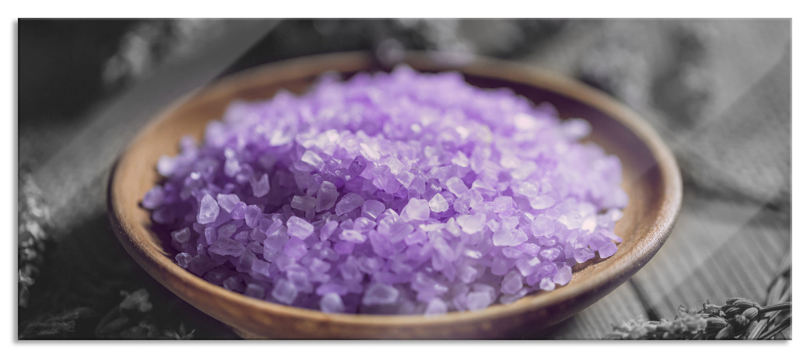 Pixxprint Badesalz, Glasbild Panorama