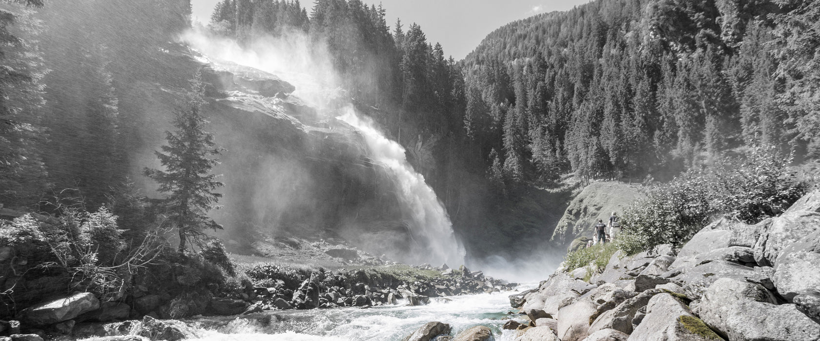 Wasserfälle Nationalpark, Glasbild Panorama