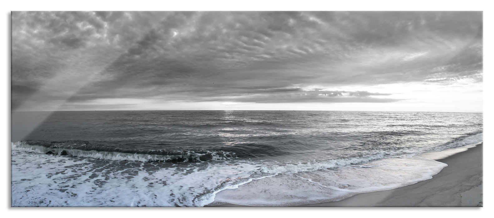 Pixxprint Strandufer, Glasbild Panorama