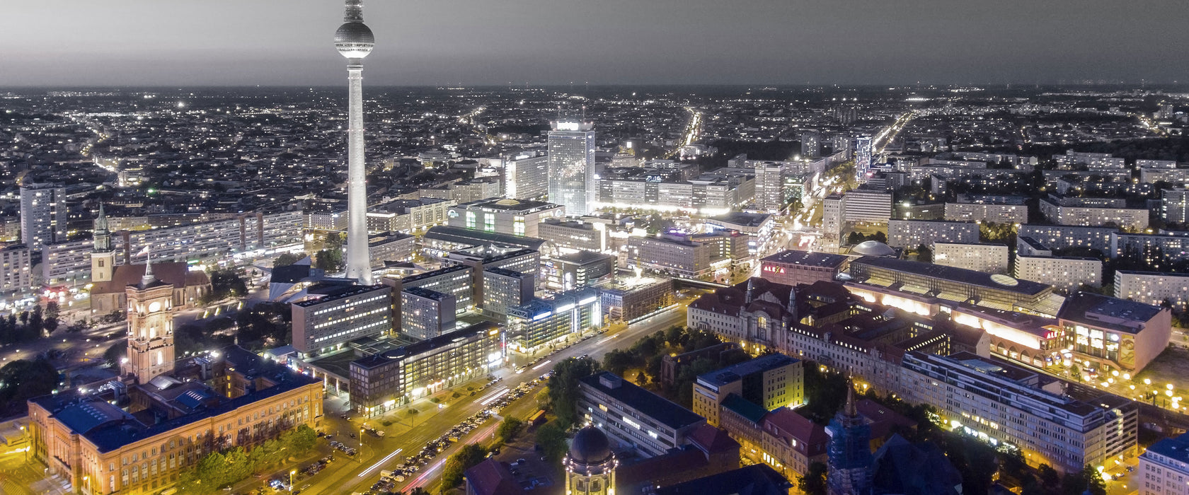 Berlin City Panorama, Glasbild Panorama