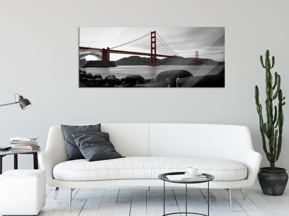 Golden Gate Bridge, Glasbild Panorama